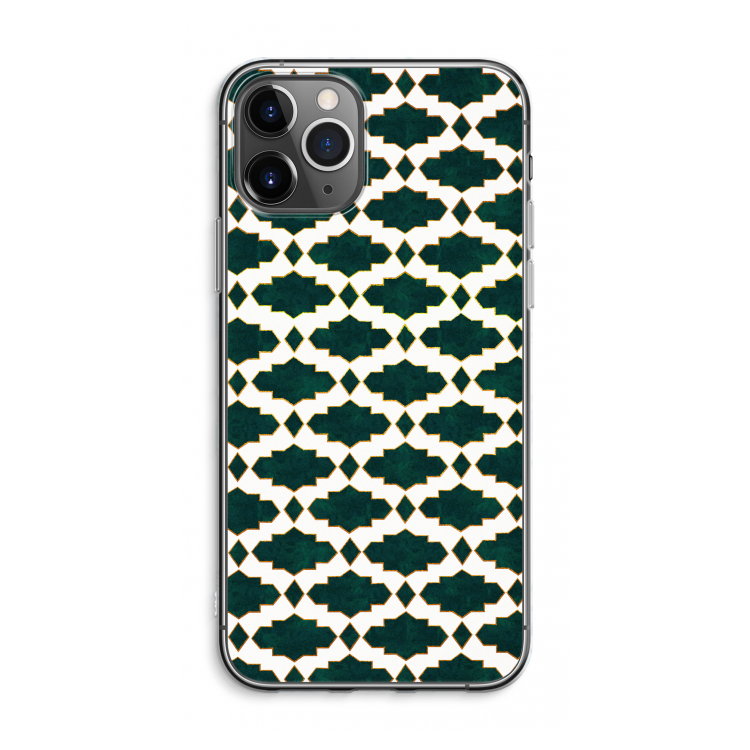 CaseCompany Moroccan tiles: iPhone 11 Pro Max Transparant Hoesje