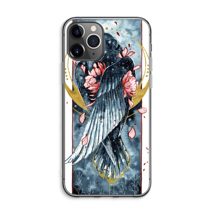 Golden Raven: iPhone 11 Pro Max Transparant Hoesje
