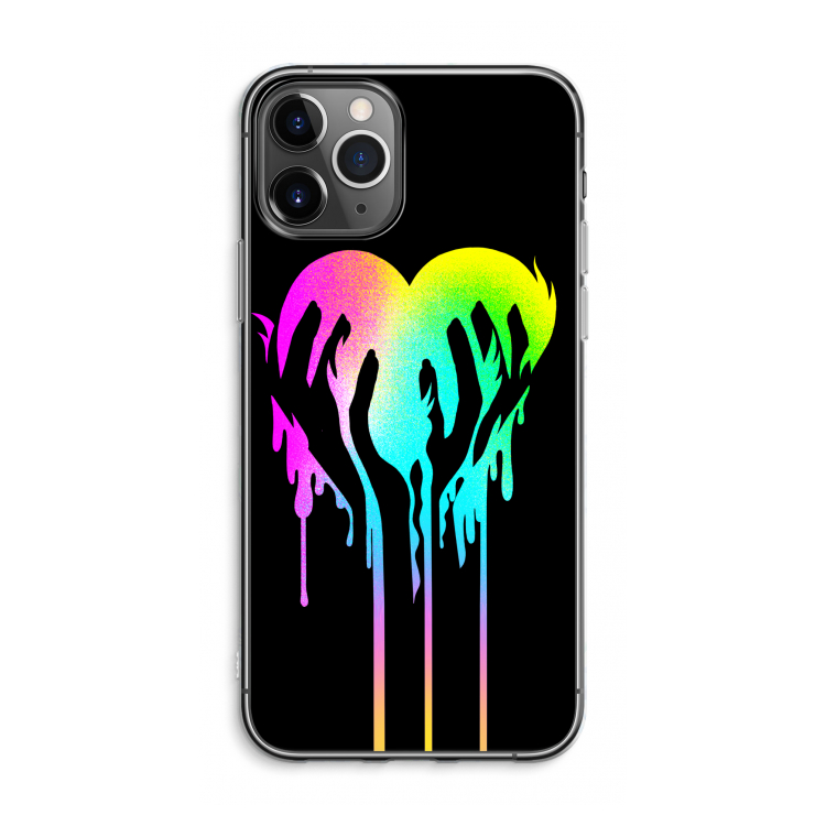 Hold My Heart: iPhone 11 Pro Max Transparant Hoesje