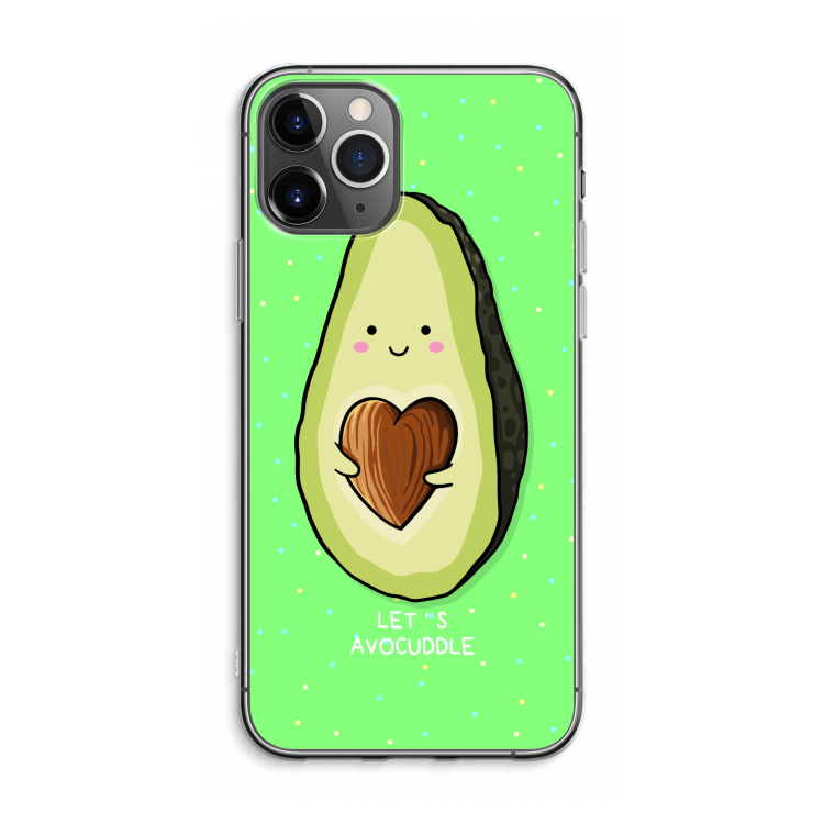 CaseCompany Avocuddle: iPhone 11 Pro Max Transparant Hoesje