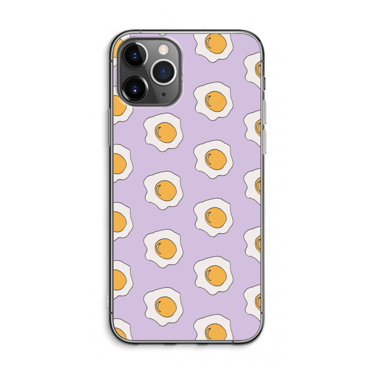 CaseCompany Bacon to my eggs #1: iPhone 11 Pro Max Transparant Hoesje