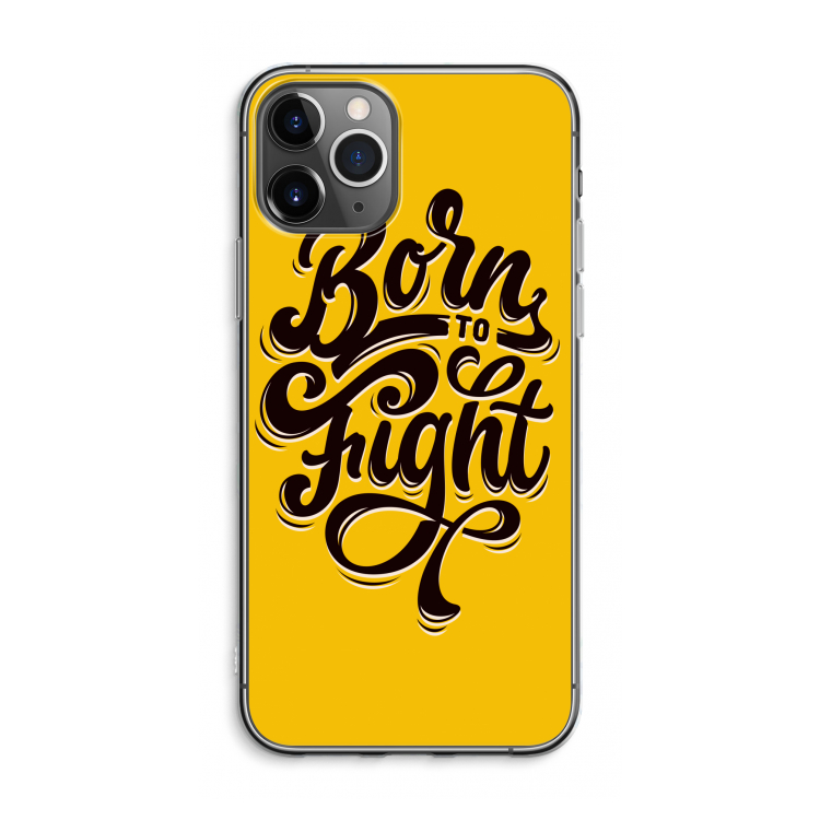 Born to Fight: iPhone 11 Pro Max Transparant Hoesje