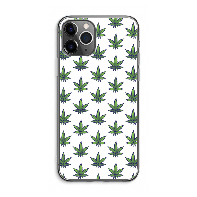 CaseCompany Weed: iPhone 11 Pro Max Transparant Hoesje