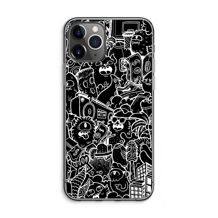 CaseCompany Vexx Black City : iPhone 11 Pro Max Transparant Hoesje