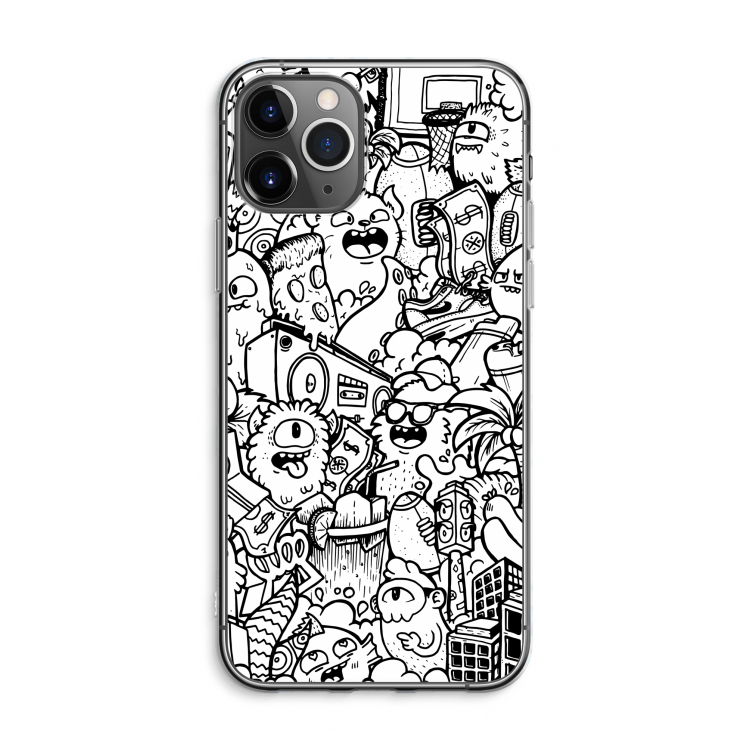 CaseCompany Vexx City #2: iPhone 11 Pro Max Transparant Hoesje