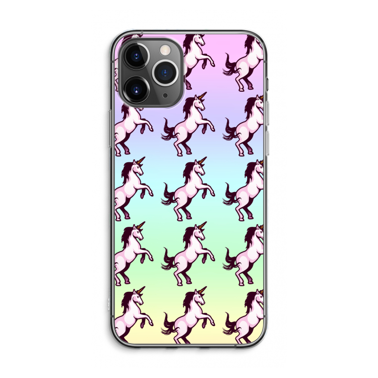 CaseCompany Musketon Unicorn: iPhone 11 Pro Max Transparant Hoesje