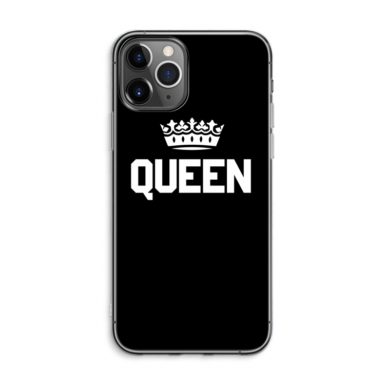 CaseCompany Queen zwart: iPhone 11 Pro Max Transparant Hoesje