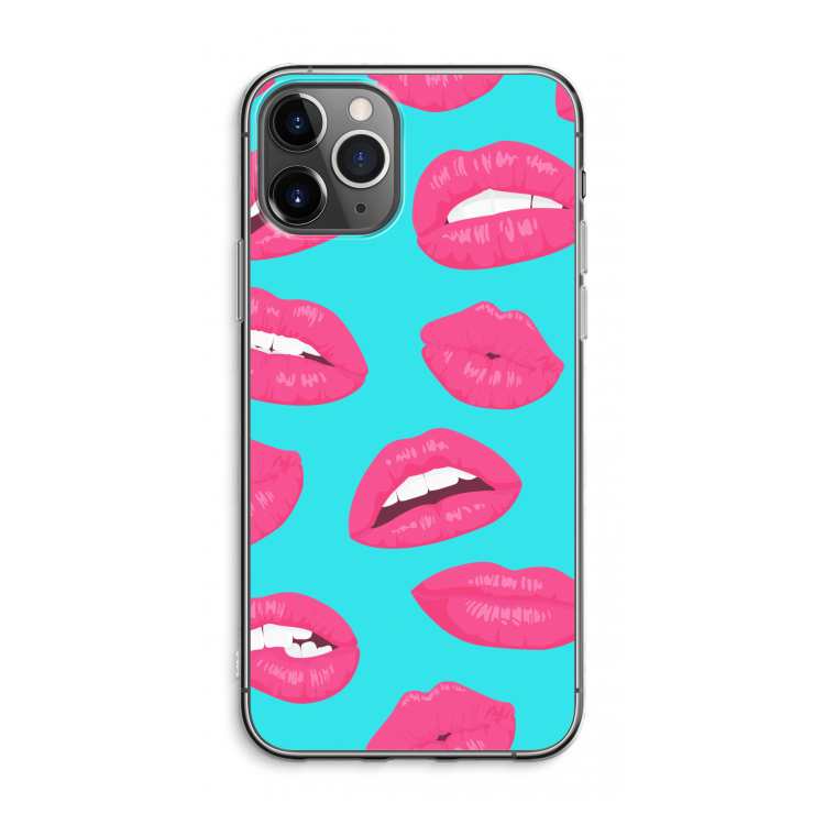 CaseCompany Bite my lip: iPhone 11 Pro Max Transparant Hoesje