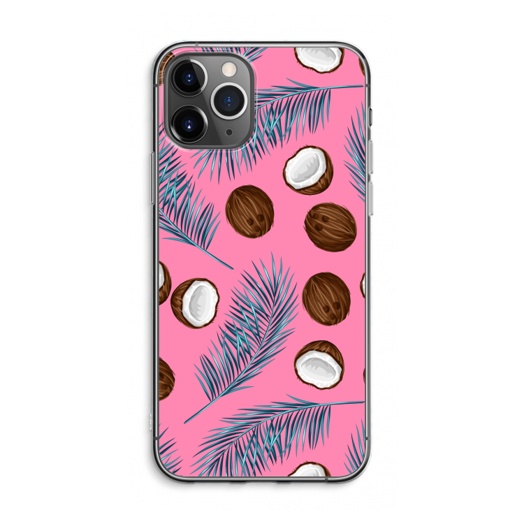 Kokosnoot roze: iPhone 11 Pro Max Transparant Hoesje