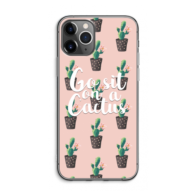 Cactus quote: iPhone 11 Pro Max Transparant Hoesje