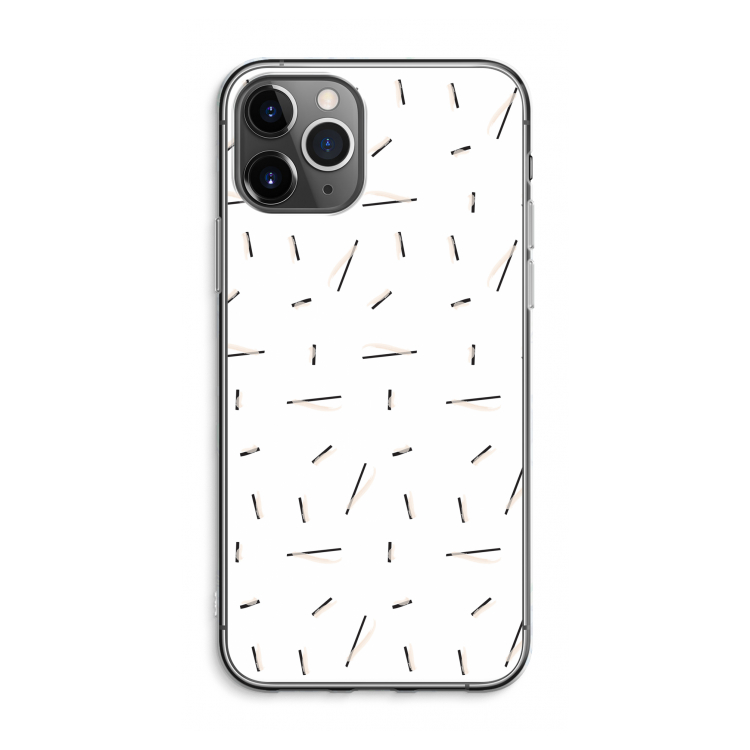 Hipster stripes: iPhone 11 Pro Max Transparant Hoesje