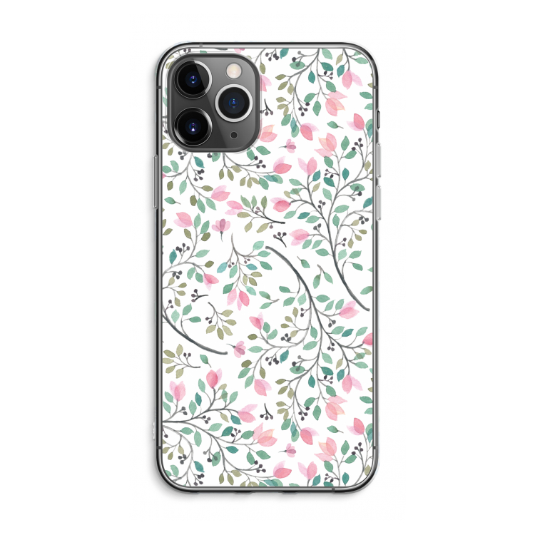 CaseCompany Sierlijke bloemen: iPhone 11 Pro Max Transparant Hoesje