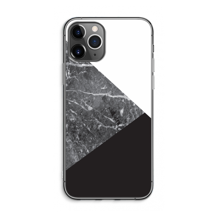 Combinatie marmer: iPhone 11 Pro Max Transparant Hoesje