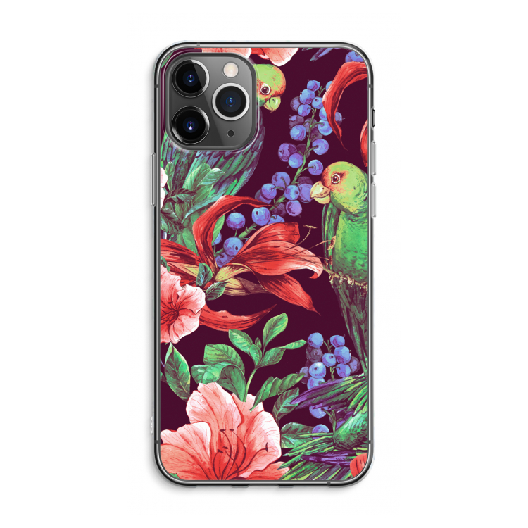 CaseCompany Papegaaien: iPhone 11 Pro Max Transparant Hoesje