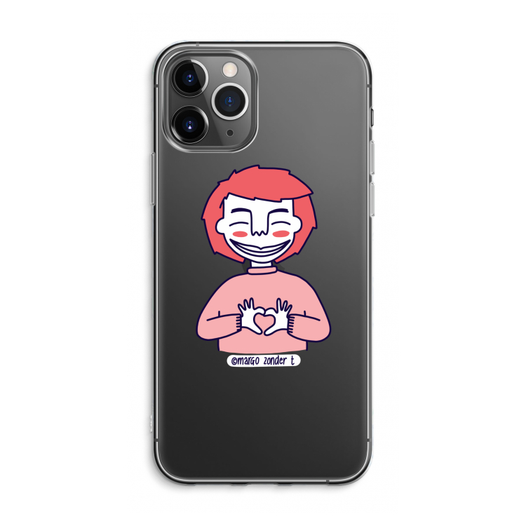 Hartje: iPhone 11 Pro Max Transparant Hoesje