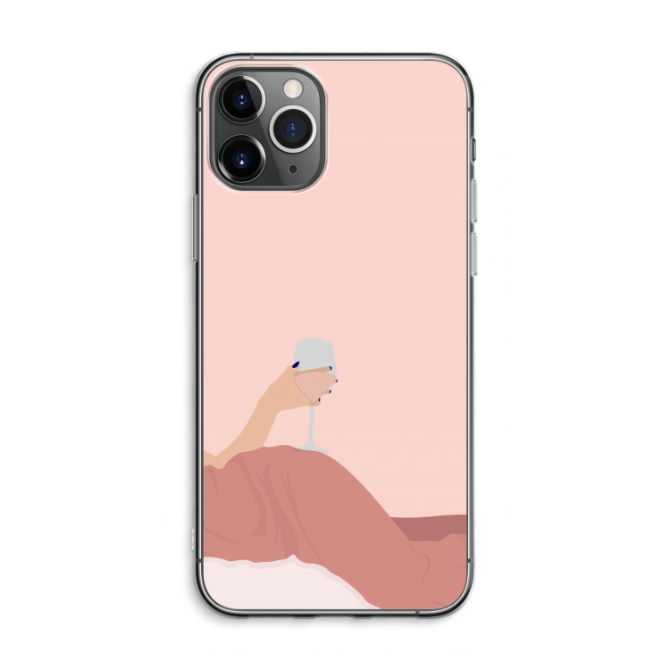 CaseCompany Wine: iPhone 11 Pro Max Transparant Hoesje