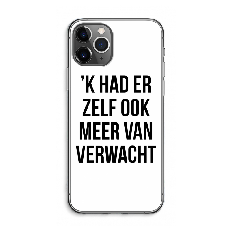 Meer verwacht: iPhone 11 Pro Max Transparant Hoesje
