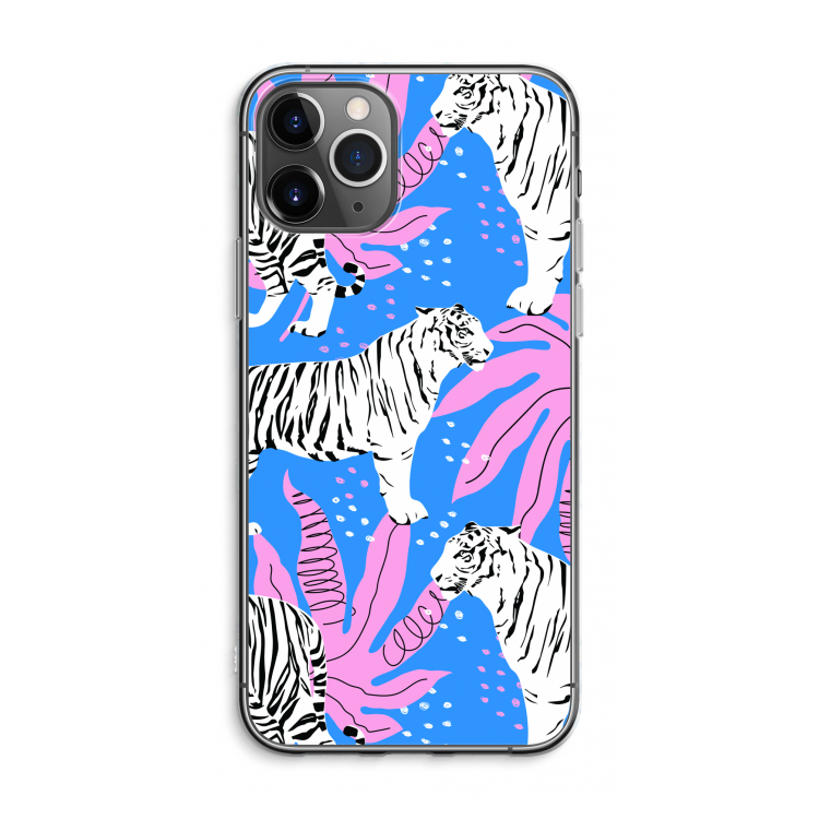 CaseCompany Tijger: iPhone 11 Pro Max Transparant Hoesje