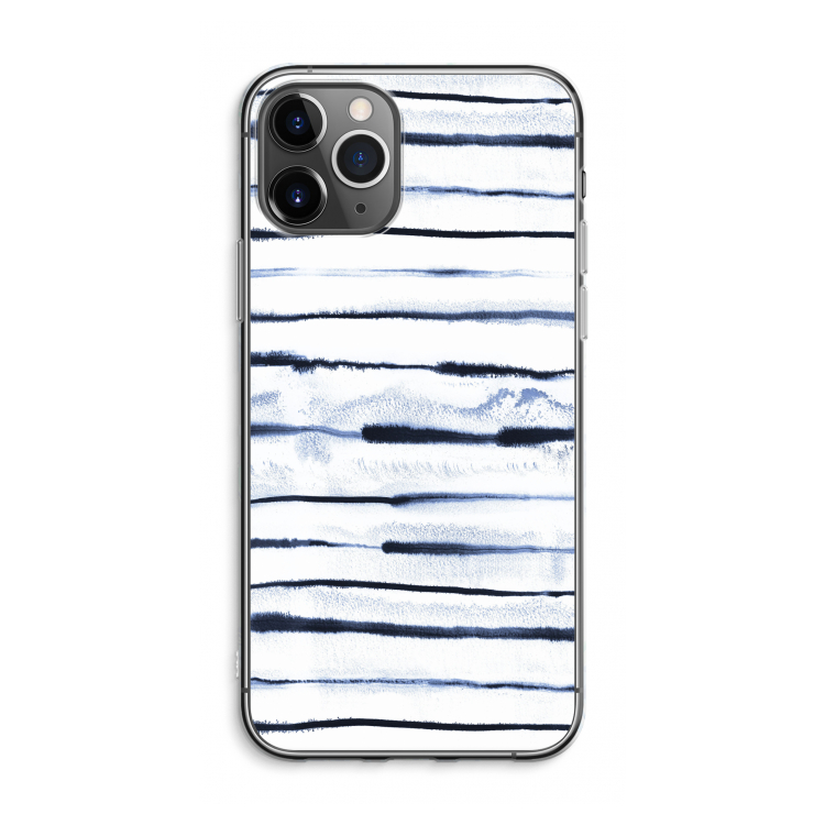 Ink Stripes: iPhone 11 Pro Max Transparant Hoesje