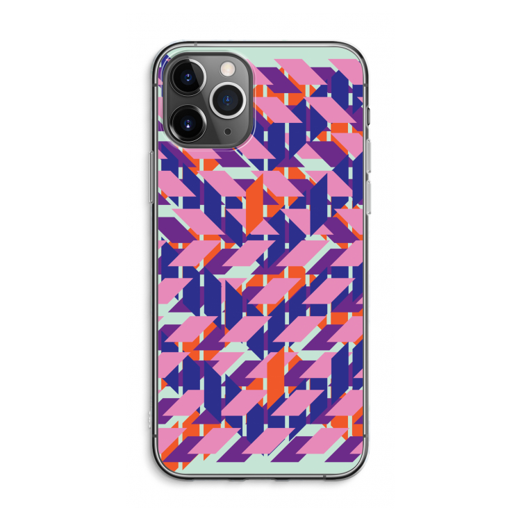 CaseCompany Skew Blush 3: iPhone 11 Pro Max Transparant Hoesje