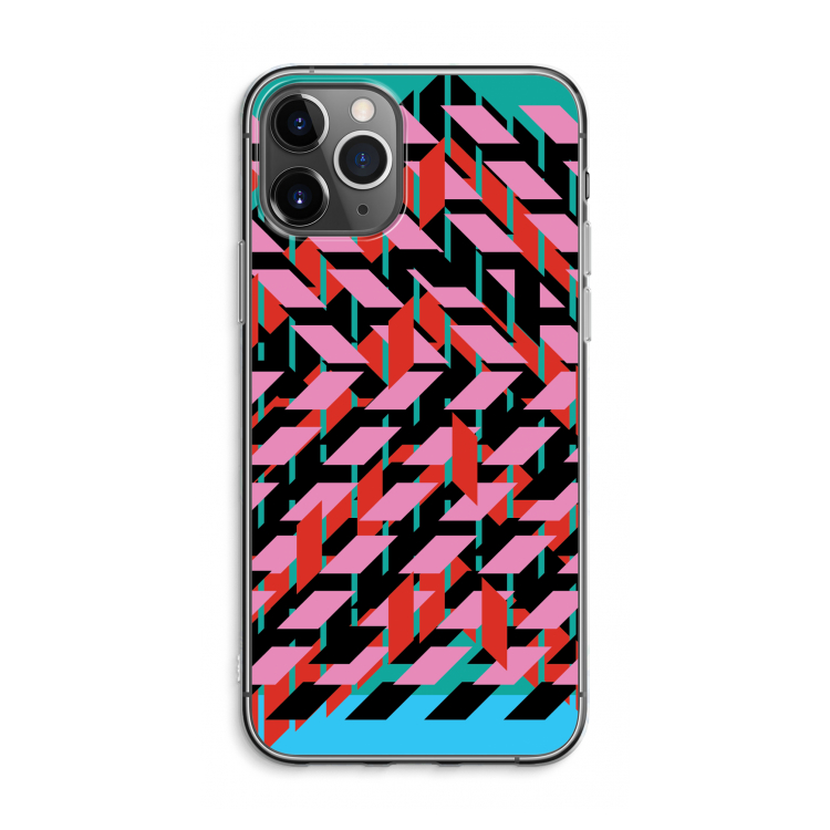 CaseCompany Skew Blush 2: iPhone 11 Pro Max Transparant Hoesje