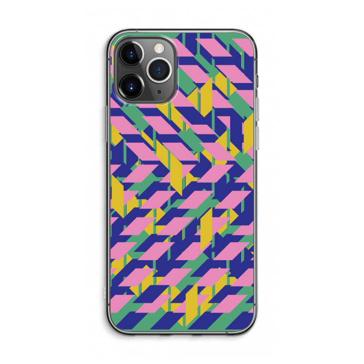 CaseCompany Skew Blush 1: iPhone 11 Pro Max Transparant Hoesje