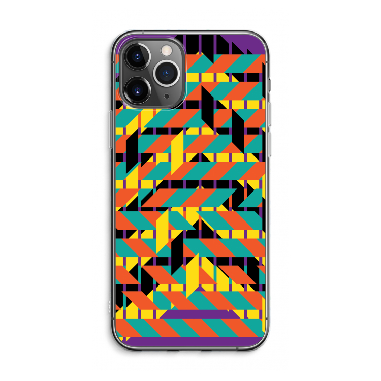 CaseCompany Skew Bee 2: iPhone 11 Pro Max Transparant Hoesje