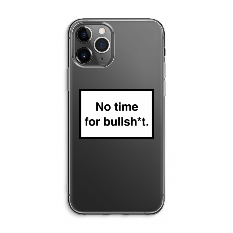 CaseCompany No time: iPhone 11 Pro Max Transparant Hoesje