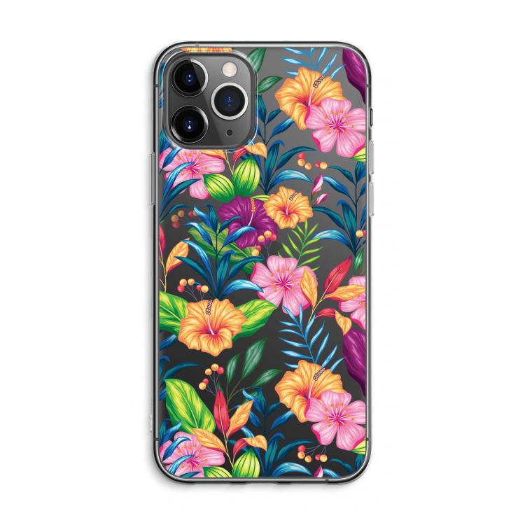 CaseCompany Tropisch 2: iPhone 11 Pro Max Transparant Hoesje
