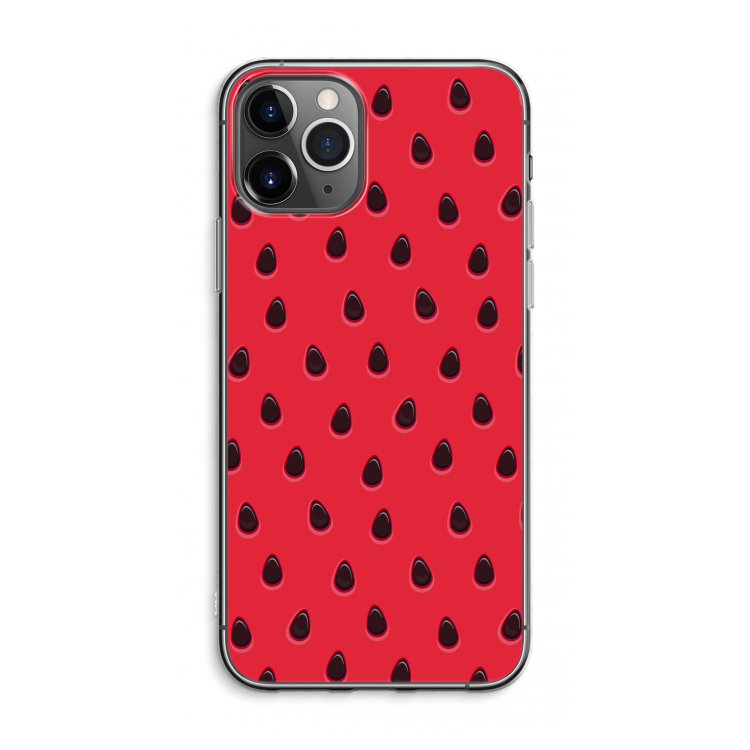 CaseCompany Watermelon: iPhone 11 Pro Max Transparant Hoesje