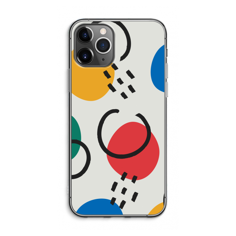 Illustratieve pop 3: iPhone 11 Pro Max Transparant Hoesje