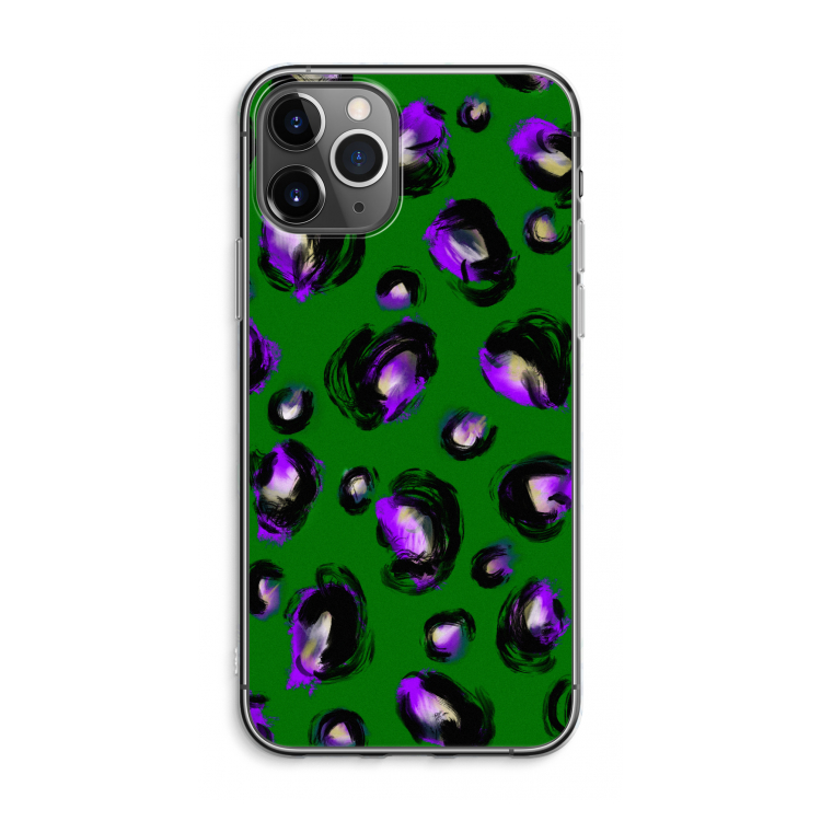 Green Cheetah: iPhone 11 Pro Max Transparant Hoesje