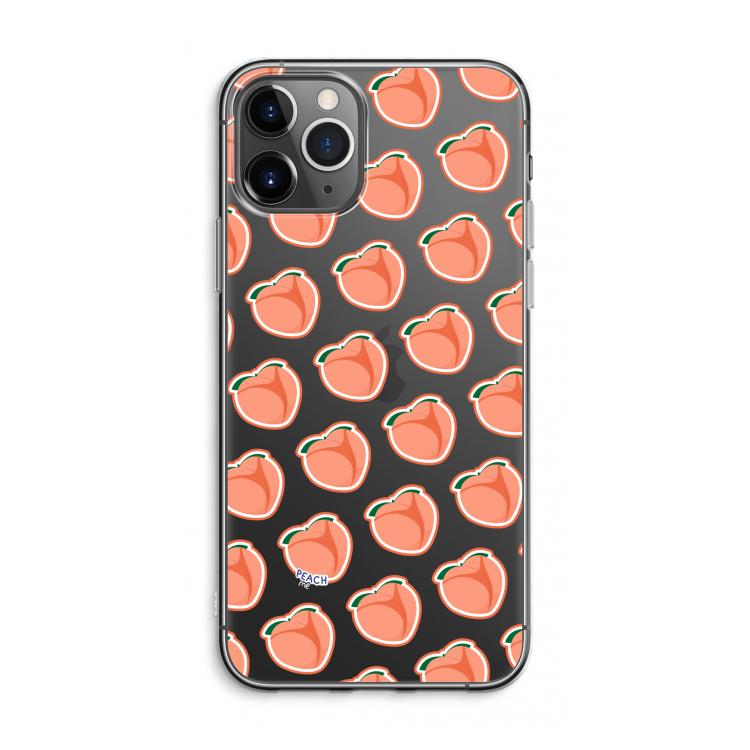 Just peachy: iPhone 11 Pro Max Transparant Hoesje