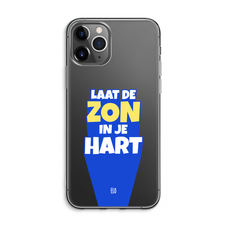 Laat de zon in je hart: iPhone 11 Pro Max Transparant Hoesje