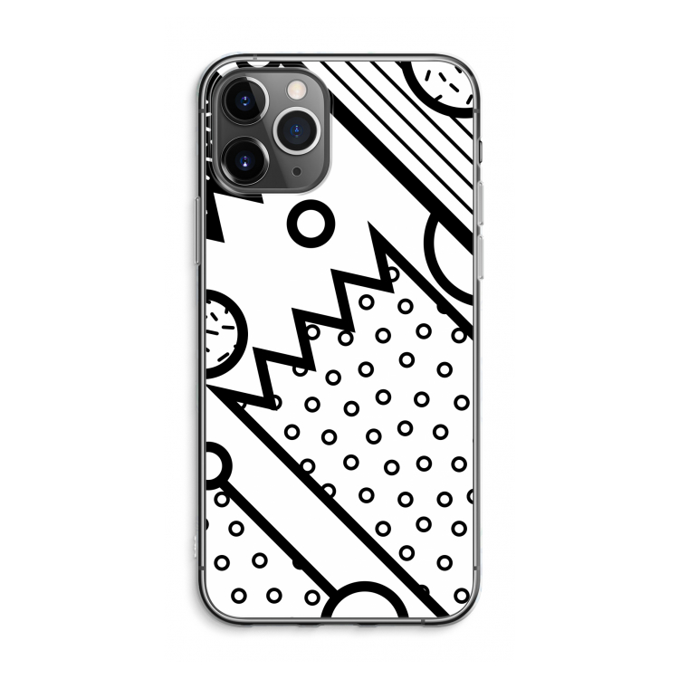 CaseCompany Pop Art #4: iPhone 11 Pro Max Transparant Hoesje