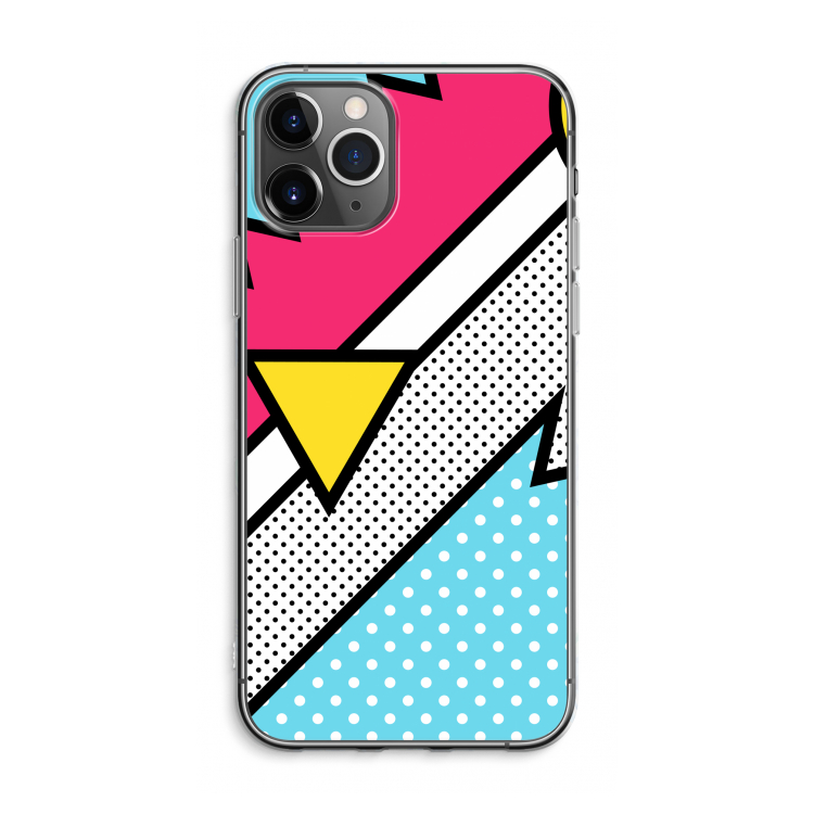 CaseCompany Pop Art #3: iPhone 11 Pro Max Transparant Hoesje