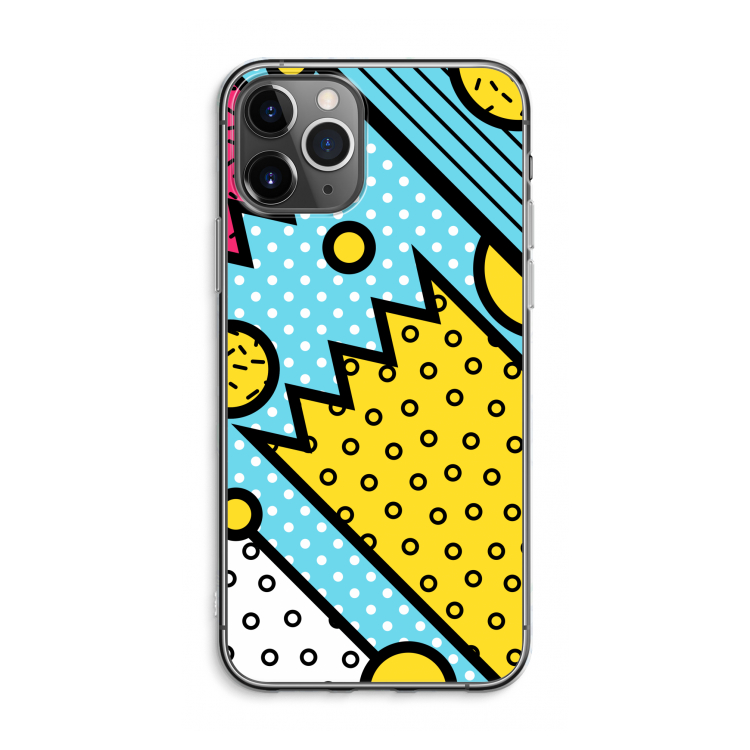 CaseCompany Pop Art #1: iPhone 11 Pro Max Transparant Hoesje