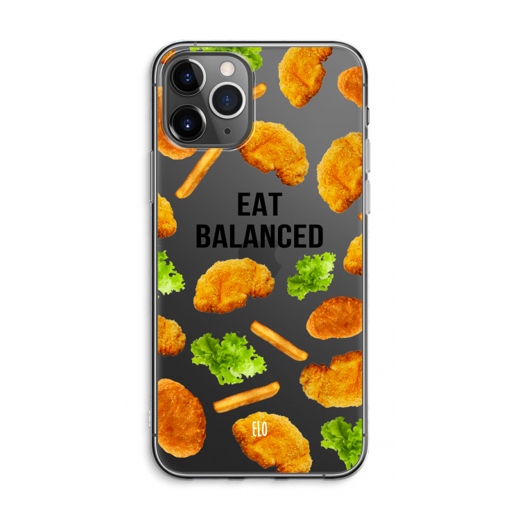 Eat Balanced: iPhone 11 Pro Max Transparant Hoesje