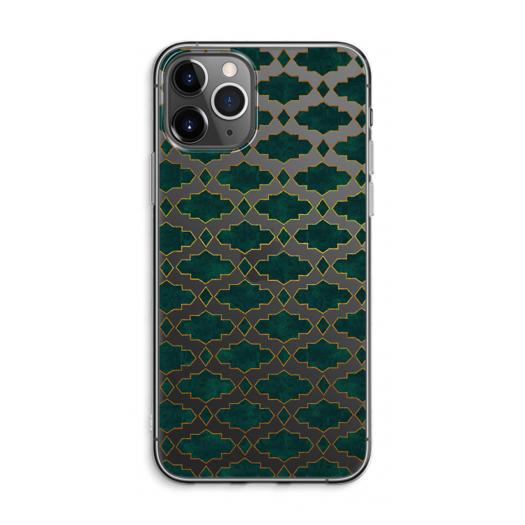 CaseCompany Moroccan tiles: iPhone 11 Pro Max Transparant Hoesje