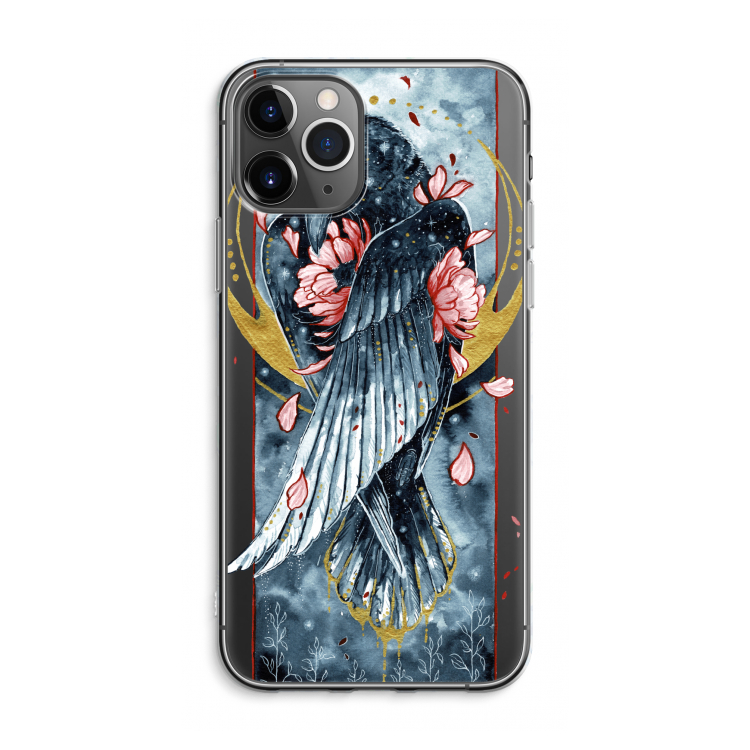 Golden Raven: iPhone 11 Pro Max Transparant Hoesje