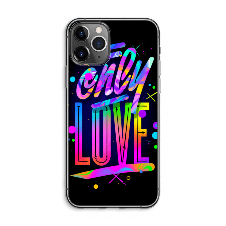 CaseCompany Only Love: iPhone 11 Pro Max Transparant Hoesje