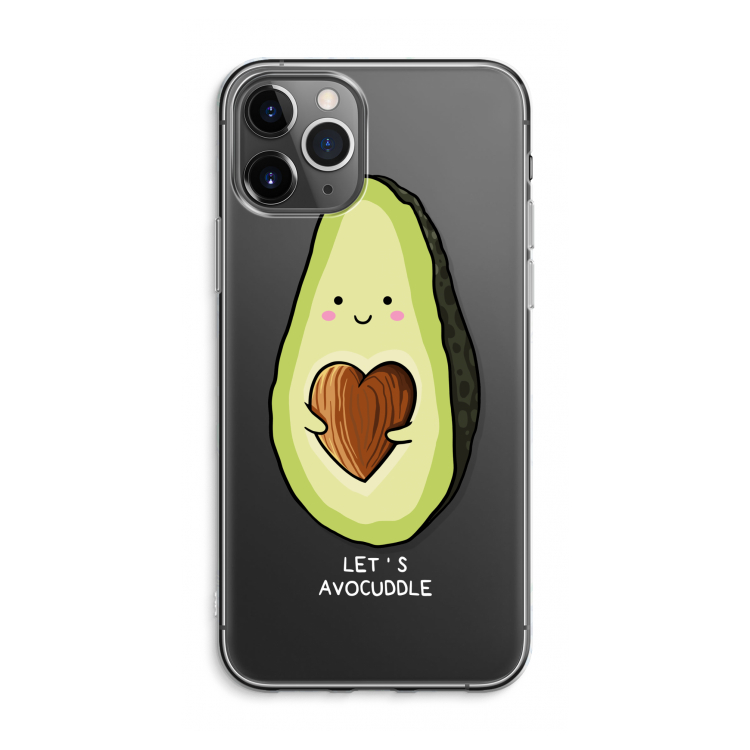 CaseCompany Avocuddle: iPhone 11 Pro Max Transparant Hoesje