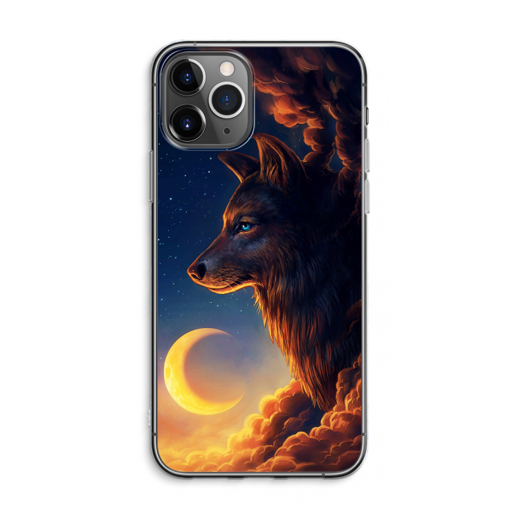 CaseCompany Night Guardian: iPhone 11 Pro Max Transparant Hoesje