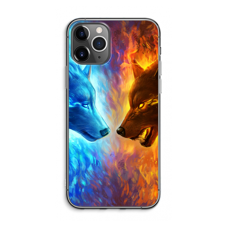 Fire & Ice: iPhone 11 Pro Max Transparant Hoesje