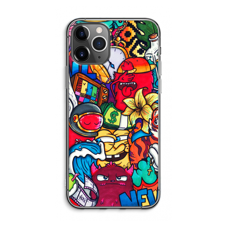 CaseCompany No Rules: iPhone 11 Pro Max Transparant Hoesje