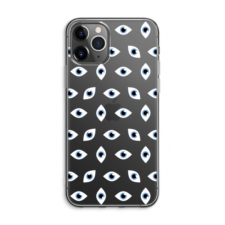 Eyes pattern: iPhone 11 Pro Max Transparant Hoesje