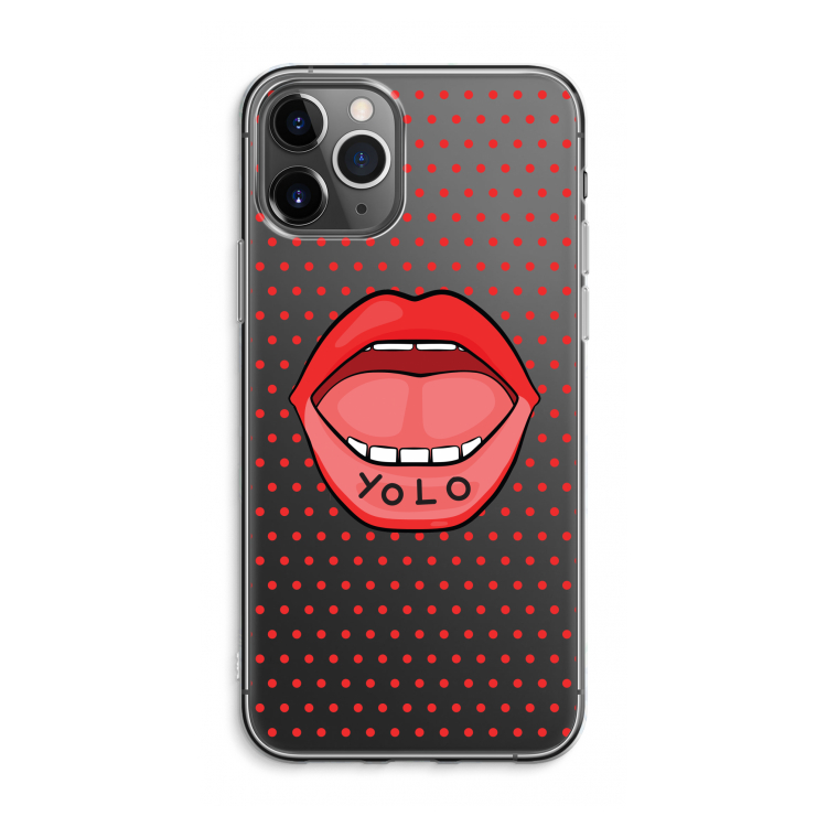 CaseCompany Yolo Denise: iPhone 11 Pro Max Transparant Hoesje