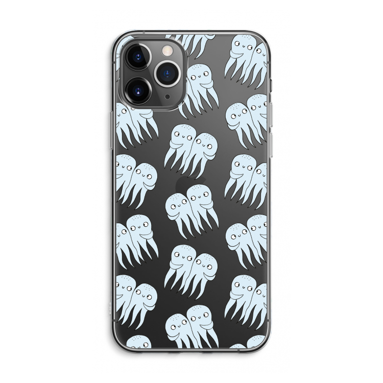 CaseCompany Octopussen: iPhone 11 Pro Max Transparant Hoesje