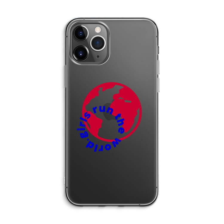 CaseCompany Run The World: iPhone 11 Pro Max Transparant Hoesje