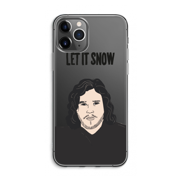 Let It Snow: iPhone 11 Pro Max Transparant Hoesje